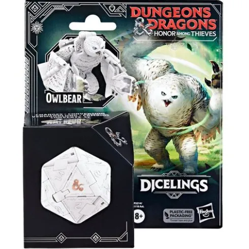 Dungeons & Dragons Honor Among Thieves D&D Dicelings White Owlbear