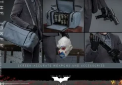 El Caballero oscuro Figura DX 1/6 The Joker (Bank Robber Version) 30 cm