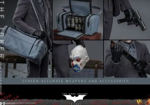 El Caballero oscuro Figura DX 1/6 The Joker (Bank Robber Version) 30 cm