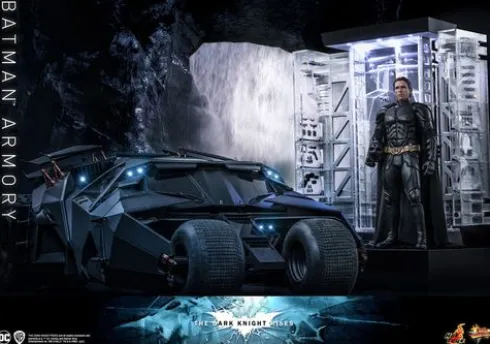 El caballero oscuro: La leyenda renace Figuras y Diorama Movie Masterpiece 1/6 Batman Armory with Bruce Wayne 30 cm