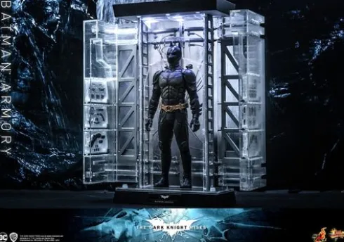 El caballero oscuro: La leyenda renace Figuras y Diorama Movie Masterpiece 1/6 Batman Armory with Bruce Wayne 30 cm