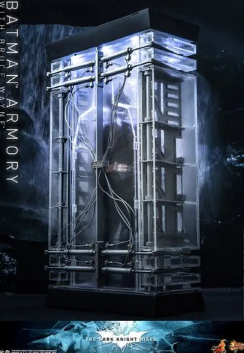 El caballero oscuro: La leyenda renace Figuras y Diorama Movie Masterpiece 1/6 Batman Armory with Bruce Wayne 30 cm