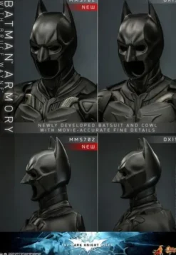 El caballero oscuro: La leyenda renace Figuras y Diorama Movie Masterpiece 1/6 Batman Armory with Bruce Wayne 30 cm