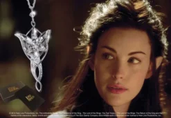 El Señor de los Anillos Colgante Arwen´s Evenstar (bañado en plata)