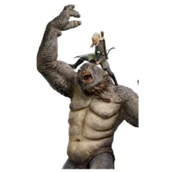 El Señor de los Anillos Estatua 1/10 Deluxe Art Scale Cave Troll and Legolas 72 cm