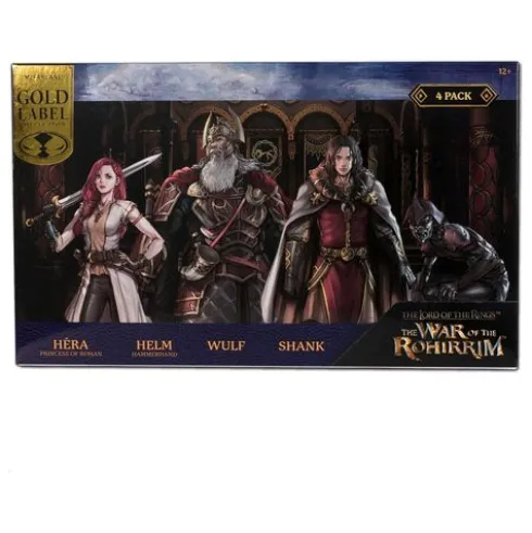 El Señor de los Anillos: la Guerra de los Rohirrim Pack de 4 Figuras 10 cm