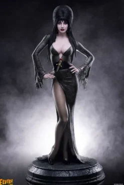 Elvira: Mistress of the Dark Estatua 1/4 Elvira (Black Glitter Dress) 48 cm