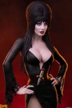 Elvira: Mistress of the Dark Estatua 1/4 Elvira (Black Glitter Dress) 48 cm