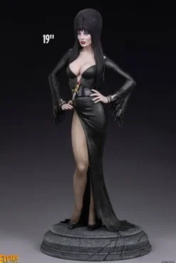Elvira: Mistress of the Dark Estatua 1/4 Elvira (Black Glitter Dress) 48 cm