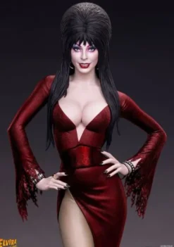 Elvira: Mistress of the Dark Estatua 1/4 Elvira (Red Glitter Dress) 48 cm