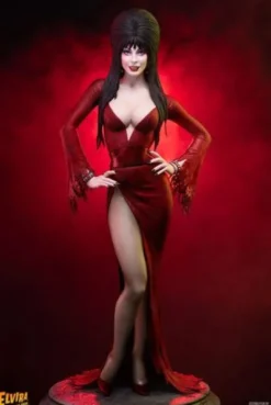 Elvira: Mistress of the Dark Estatua 1/4 Elvira (Red Glitter Dress) 48 cm