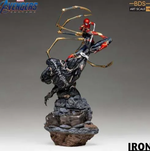 Estatua BDS Art Scale 1/10 Iron Spider vs Outrider 36 cm Vengadores Endgame