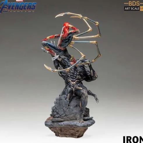 Estatua BDS Art Scale 1/10 Iron Spider vs Outrider 36 cm Vengadores Endgame