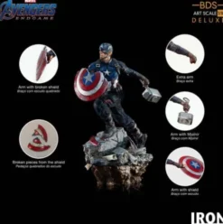 Estatua Deluxe BDS Art Scale 1/10 Captain America 21 cm Vengadores Endgame