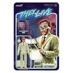 Están vivos Figura ReAction Wave 02 Male Ghoul (Glow) 10 cm