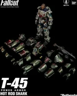 Fallout Figura FigZero 1/6 T-45 Hot Rod Shark Power Armor 37 cm