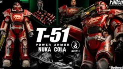 Fallout Figura 1/6 T-51 Nuka Cola Power Armor 37 cm