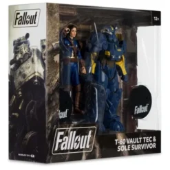 Fallout 4 Pack de 2 Figuras T-60 Vault Tec & Sole Survivor 18 cm