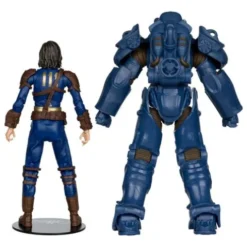 Fallout 4 Pack de 2 Figuras T-60 Vault Tec & Sole Survivor 18 cm