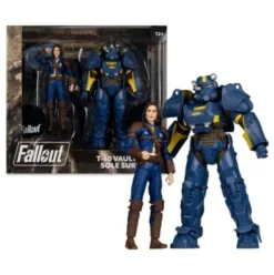 Fallout 4 Pack de 2 Figuras T-60 Vault Tec & Sole Survivor 18 cm
