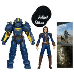 Fallout 4 Pack de 2 Figuras T-60 Vault Tec & Sole Survivor 18 cm