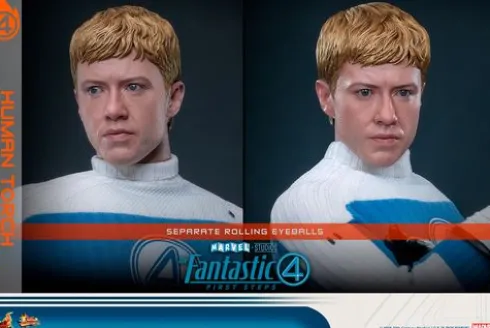 Fantastic Four First Steps Figura Movie Masterpiece 1/6 Human Torch
