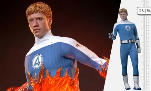 Fantastic Four First Steps Figura Movie Masterpiece 1/6 Human Torch