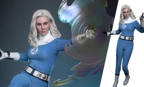 Fantastic Four First Steps Figura Movie Masterpiece 1/6 Invisible Woman