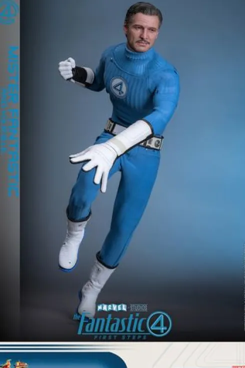 Fantastic Four First Steps Figura Movie Masterpiece 1/6 Mr Fantastic and Herbie Deluxe Version
