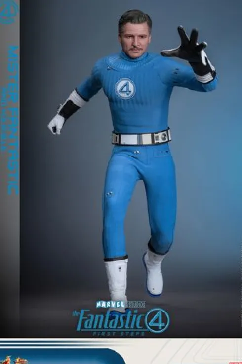 Fantastic Four First Steps Figura Movie Masterpiece 1/6 Mr Fantastic and Herbie Deluxe Version
