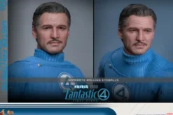 Fantastic Four First Steps Figura Movie Masterpiece 1/6 Mr Fantastic and Herbie Deluxe Version