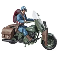 Figura Capitán América con Moto Marvel Legends 80 Aniversario