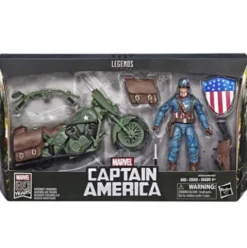 Figura Capitán América con Moto Marvel Legends 80 Aniversario