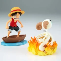 Figura Luffy & Going Merry Log Stories One Piece 8cm