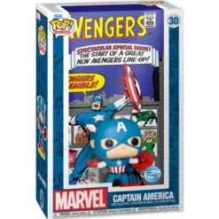 Figura POP Comic Cover Marvel Los Vengadores Avengers Capitan America Exclusive