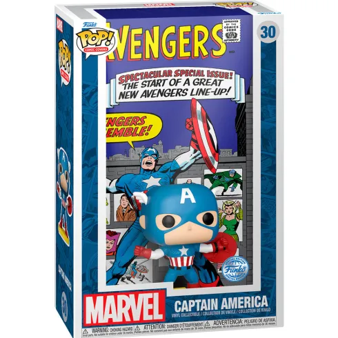 Figura POP Comic Cover Marvel Los Vengadores Avengers Capitan America Exclusive