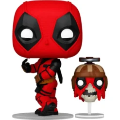 Figura POP Marvel Deadpool & Wolverine Deadpool with Headpool