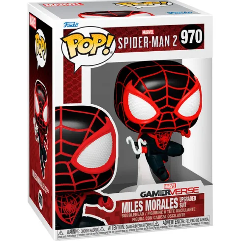 Figura POP Marvel Spiderman 2 Miles Morales Upgraded Suit
