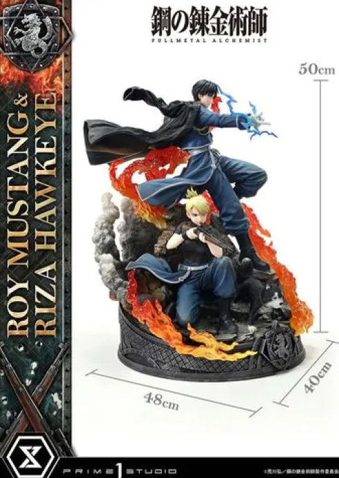 Fullmetal Alchemist Estatua Concept Masterline 1/6 Roy Mustang & Riza Hawkeye Regular Version 50 cm