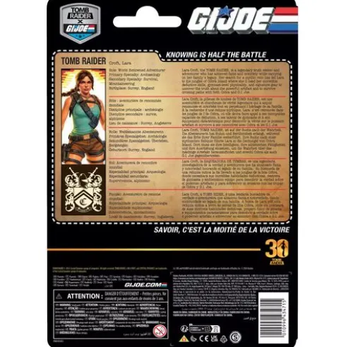 G.I. Joe Classified Series Retro Cardback Collaborative Lara Croft TOMB RAIDER