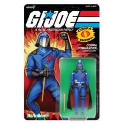 GI Joe Figura ReAction+ Wave 06 Cobra Commander (Movie, Black Cape) 10 cm