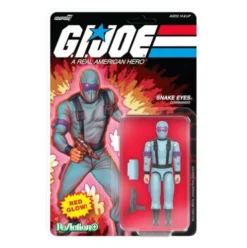 GI Joe Figura ReAction+ Wave 06 Snake Eyes (Red Glow, Crystal Poison) 10 cm