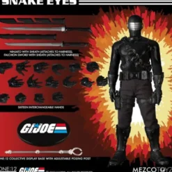 G.I. Joe Figura 1/12 Snake Eyes Deluxe Edition 17 cm