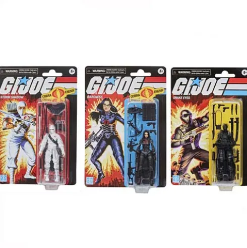 Gi Joe Figuras Pack de 3 Figuras Retro Collection Wave 1 Hasbro