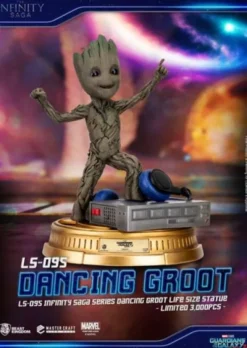 Guardianes de la Galaxia 2 Estatua tamaño real Dancing Groot Exclusive 32 cm
