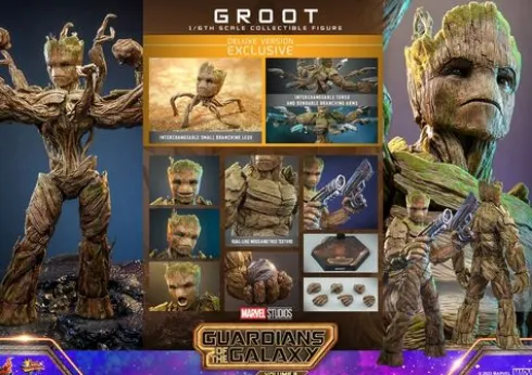 Guardianes de la Galaxia vol. 3 Figura Movie Masterpiece 1/6 Groot (Deluxe Version) 32 cm