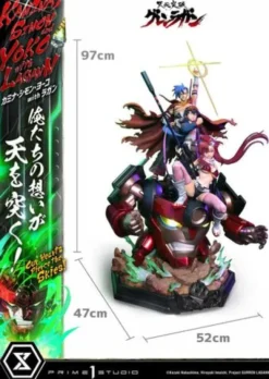 Gurren Lagann Estatua Ultimate Premium Masterline Series 1/4 Kamina, Simon & Yoko with Lagann Deluxe Bonus Version 97 cm