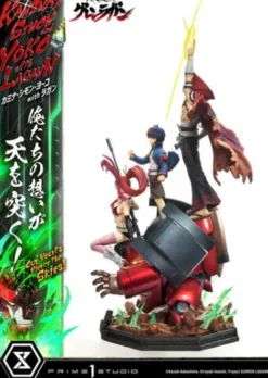 Gurren Lagann Estatua Ultimate Premium Masterline Series 1/4 Kamina, Simon & Yoko with Lagann Deluxe Bonus Version 97 cm