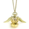 Harry Potter Collar con reloj Snitch dorada (chapado en oro)
