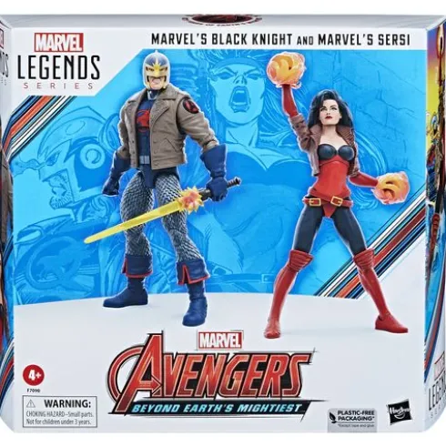 Hasbro Marvel Legends Series Marvel’s Black Knight and Marvel’s Sersi